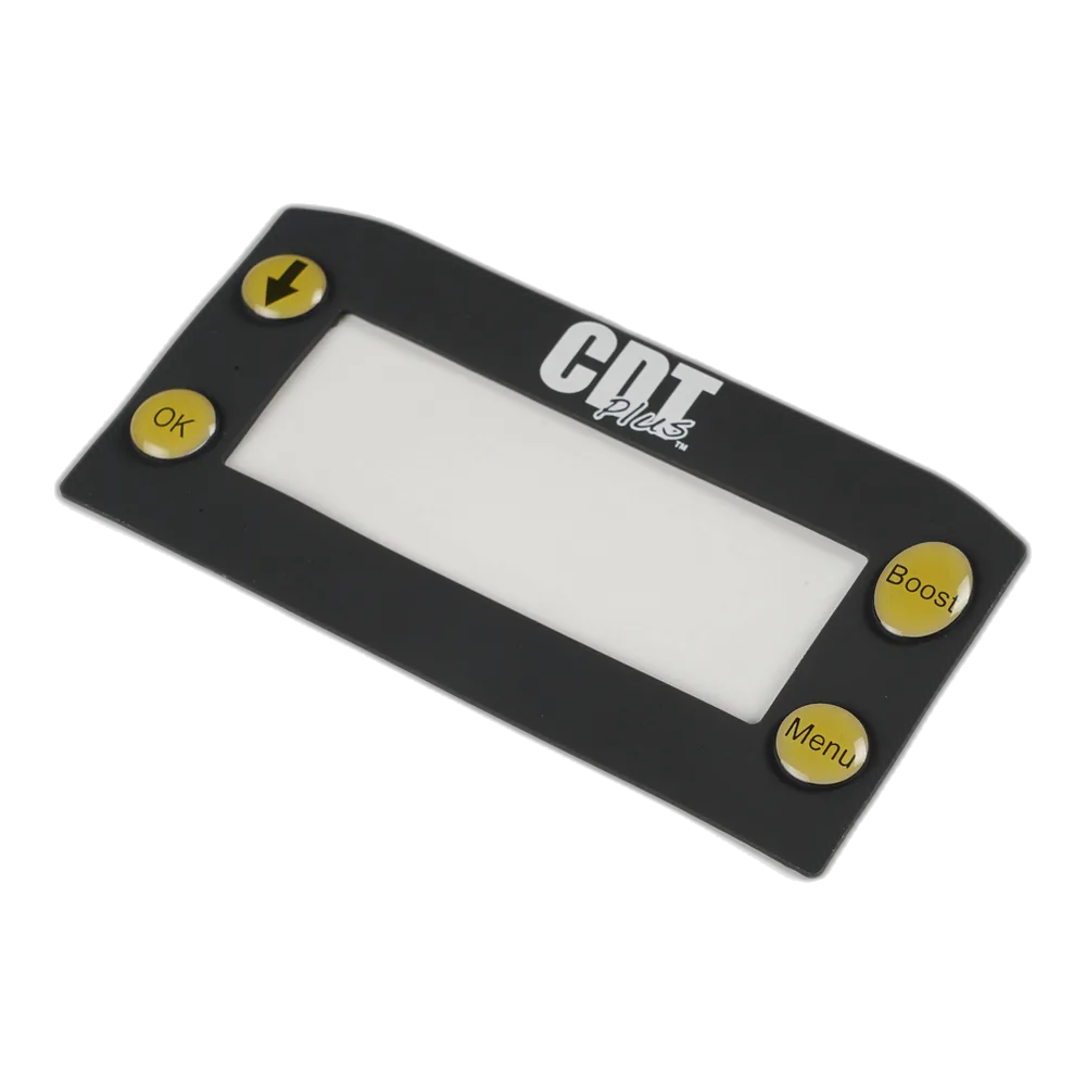 membrane switch panel transparent product cutout