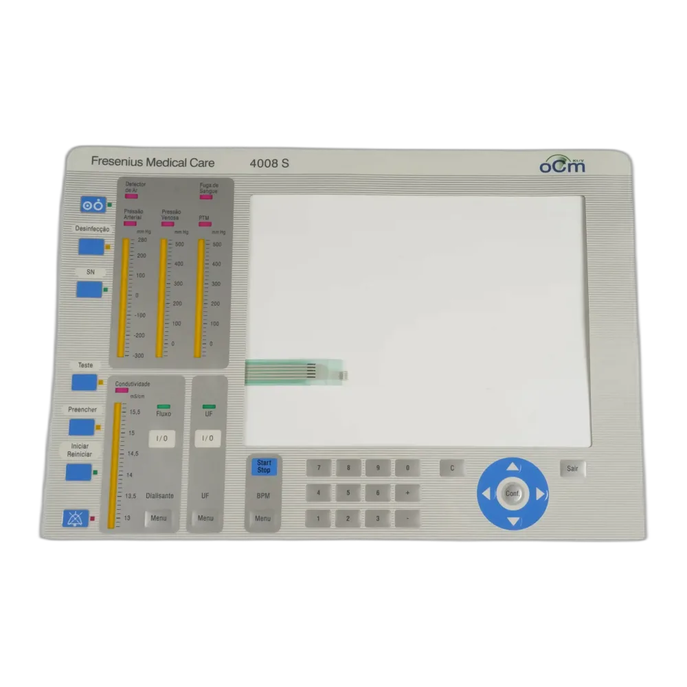 Personalizado membrane switch assembly with printed overlay and flex circuit