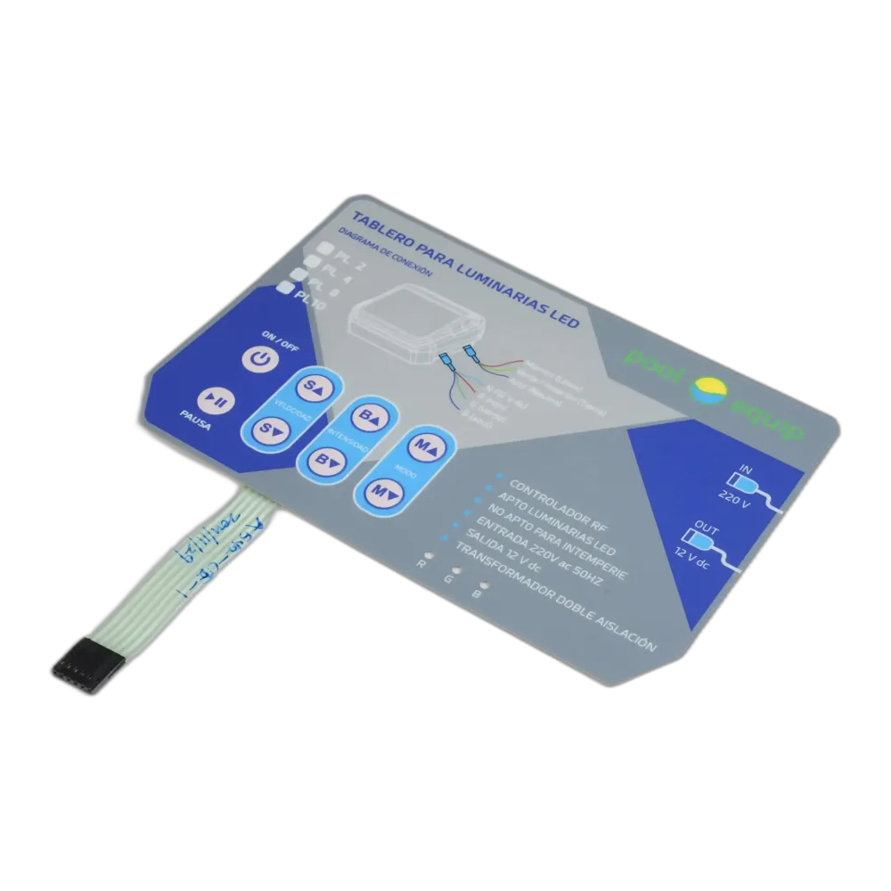 Waterproof membrane switch sealed to IP67 for OEM control panels