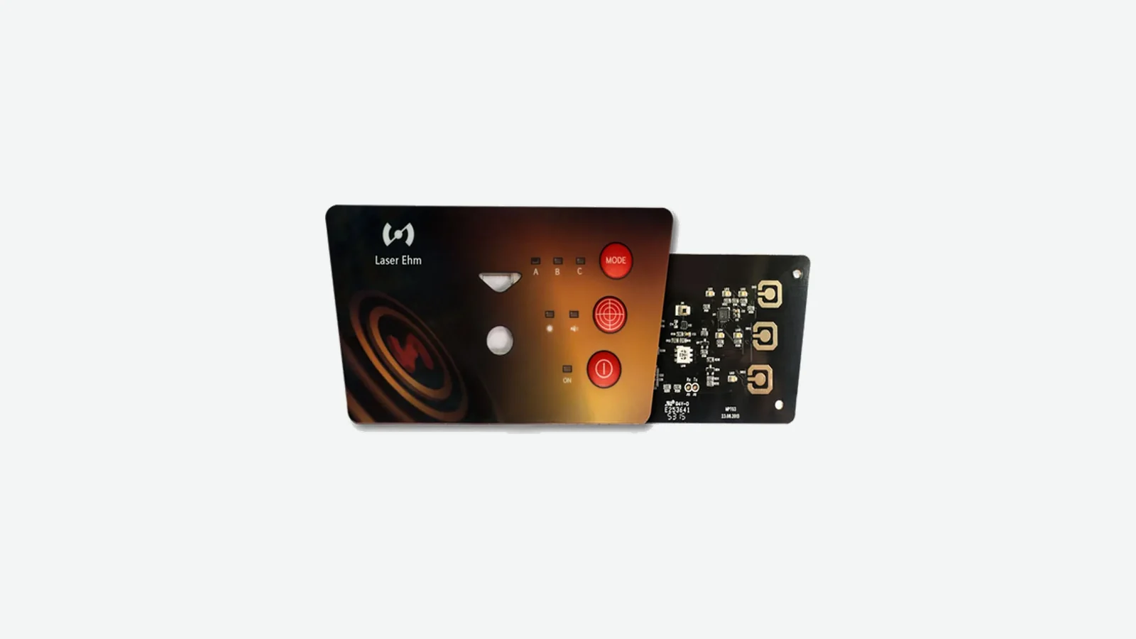 JASPER membrane switch HMI panel with decorated front surface and PCB