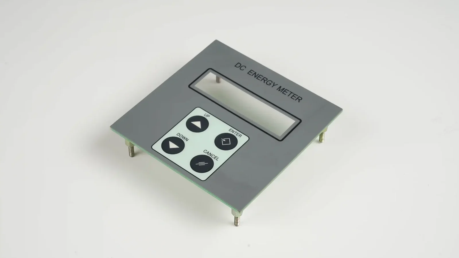 Custom HMI control panel with integrated PCB