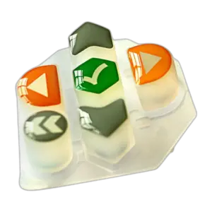 backlit silicone rubber keypad transparent product cutout