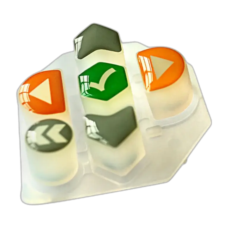 backlit silicone rubber keypad transparent product cutout
