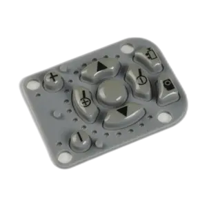 conductive rubber keypad transparent product cutout