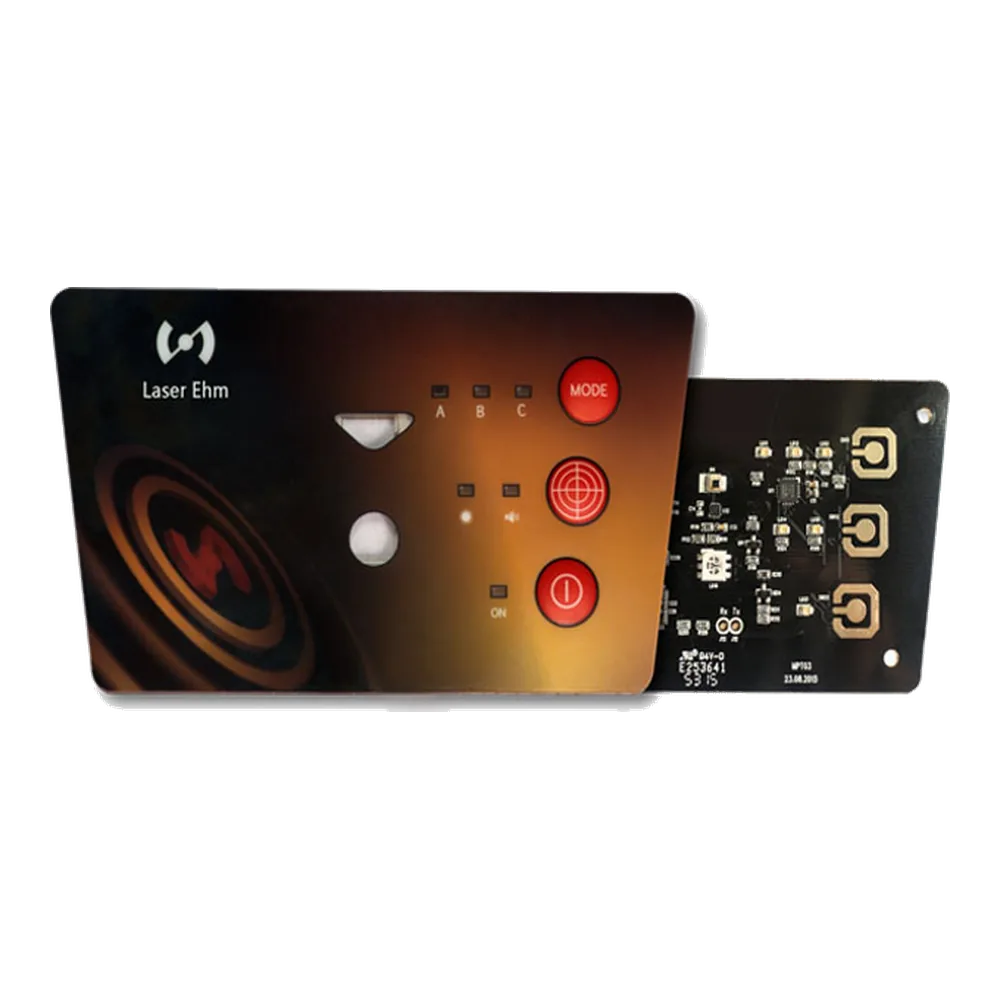 HMI assembly front panel and PCB cutout without source logo