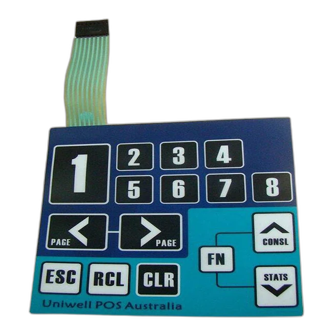 custom membrane switch product cutout