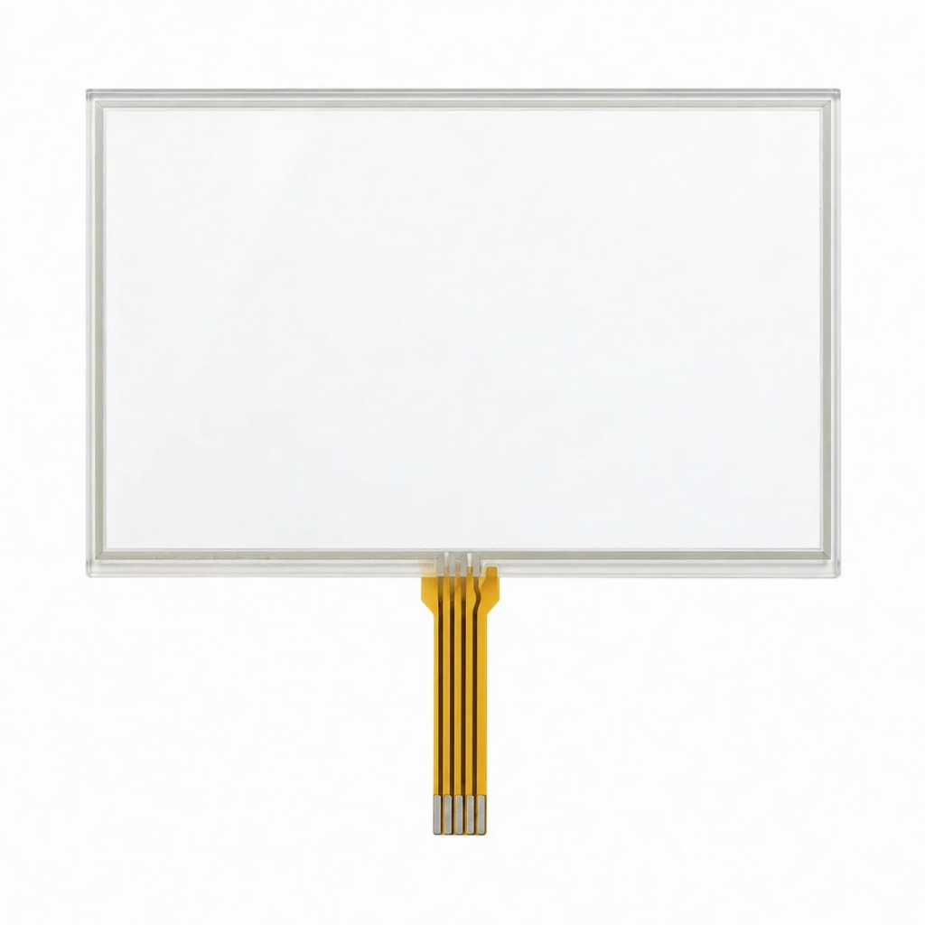 5-wire resistive touch panel with a five-contact flexible tail